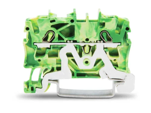 Wago 2002-1207 4 mm² Sarı-Yeşil 2 İletkenli Topraklı Klemens - 1