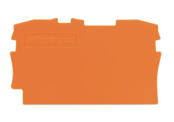Wago 2002-1292 0,8 mm Kalınlık Turuncu Sonlandırma Ara Plakası 2001 ve 2002 Serisi Klemensler İçin Kullanılır 