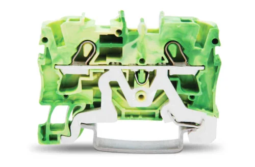 Wago 2004-1207 6 mm² Sarı-Yeşil 2 İletkenli Topraklı Klemens - 1