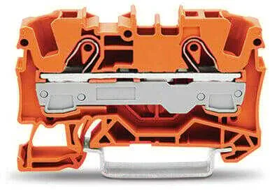 Wago 2006-1202 10 mm² Turuncu 2 İletkenli Ray Klemens - 1