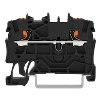 Wago 2202-1205 2,5 mm² Siyah Butonlu 2 İletkenli Ray Klemens 