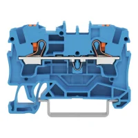 Wago 2204-1204 4 mm² Mavi Butonlu 2 İletkenli Ray Klemens - 1