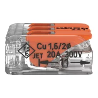 Wago 221-413 3 İletkenli Şeffaf Buat Klemens 2X4 mm² - WAGO (1)