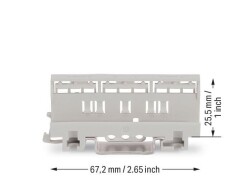 Wago 221-501 221-4 mm² Serisi İçin Açık Gri Dın-35 Montaj Taşıyıcısı Ex Uygulamaları İçin Uygun - 2