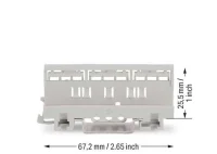Wago 221-501 221-4 mm² Serisi İçin Açık Gri Dın-35 Montaj Taşıyıcısı Ex Uygulamaları İçin Uygun - 2