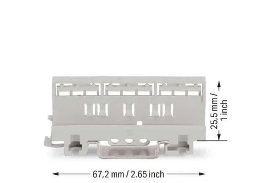 Wago 221-501 221-4 mm² Serisi İçin Açık Gri Dın-35 Montaj Taşıyıcısı Ex Uygulamaları İçin Uygun - 2