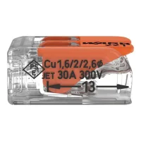 Wago 221-612 2 İletkenli Şeffaf Buat Klemens 2X6 mm² - 2