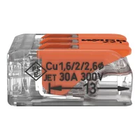 Wago 221-613 3 İletkenli Şeffaf Buat Klemens 2X6 mm² - 2
