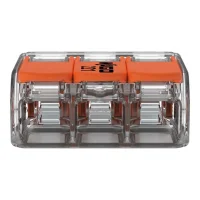 Wago 221-613 3 İletkenli Şeffaf Buat Klemens 2X6 mm² - 3