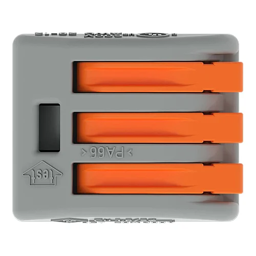 Wago 222-413 Kollu Birleştirme Konektörü 4 mm² 3 İletkenli Gri - 4