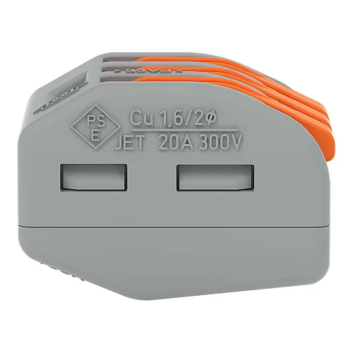 Wago 222-413 Kollu Birleştirme Konektörü 4 mm² 3 İletkenli Gri - 2