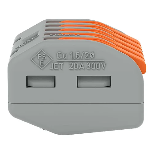 Wago 222-415 Kollu Birleştirme Konektörü 4 mm² 5 İletkenli Gri - 2