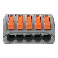 Wago 222-415 Kollu Birleştirme Konektörü 4 mm² 5 İletkenli Gri - 3