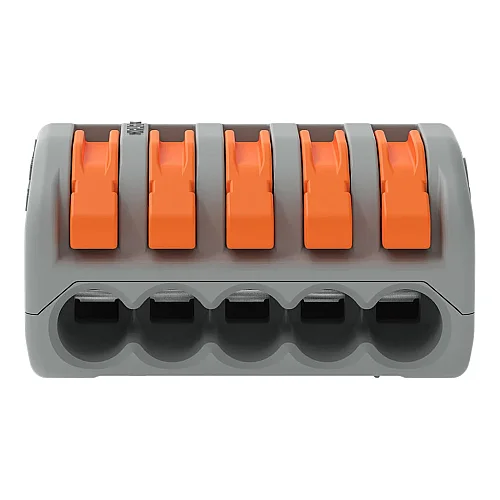 Wago 222-415 Kollu Birleştirme Konektörü 4 mm² 5 İletkenli Gri - 3
