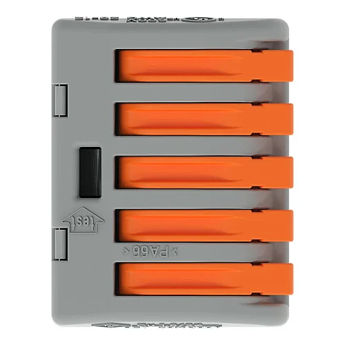 Wago 222-415 Kollu Birleştirme Konektörü 4 mm² 5 İletkenli Gri - 4