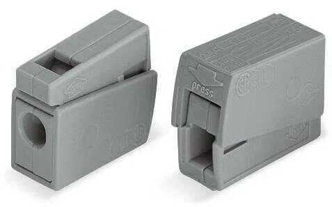 Wago 224-101 Aydınlatma Konnektörü Gri 2,50 mm² Tek Girişli - 1