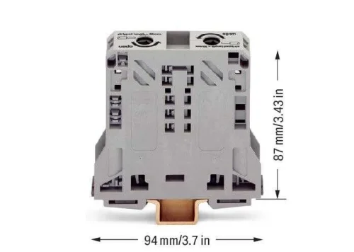 Wago 285-150 50 mm² Gri 2 İletkenli Ray Klemens - 2