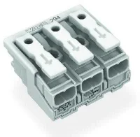Wago 294-4003 3 Kutuplu Aydınlatma Tarafı: Tek Damarlı İletkenle, Enst. Tarafı: Tüm İletken Tipleri İçin Maks. 2,5 mm² Beyaz - 2