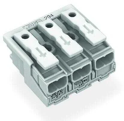 Wago 294-4003 3 Kutuplu Aydınlatma Tarafı: Tek Damarlı İletkenle, Enst. Tarafı: Tüm İletken Tipleri İçin Maks. 2,5 mm² Beyaz - 2