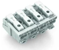 Wago 294-4004 4 Kutuplu Aydınlatma Tarafı: Tek Damarlı İletkenle, Enst. Tarafı: Tüm İletken Tipleri İçin Maks. 2,5 mm² Beyaz 