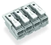 Wago 294-4004 4 Kutuplu Aydınlatma Tarafı: Tek Damarlı İletkenle, Enst. Tarafı: Tüm İletken Tipleri İçin Maks. 2,5 mm² Beyaz - 2