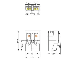 Wago 294-4012 2 Kutuplu N-L Baskılı Aydınlatma Tarafı: Tek Damarlı İletkenle, Enst. Tarafı: Tüm İletken Tipleri İçin Maks. 2,5 mm² Beyaz - 2