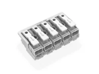 Wago 294-5005 5 Kutuplu Aydınlatma Tarafı: Tek Damarlı İletkenle, Enst. Tarafı: Tüm İletken Tipleri İçin, Maks. 2,5 mm² Snap-İn Montaj Beyaz - 2