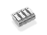 Wago 294-5014 4 Kutuplu 1-2-Pe-N Baskılı Aydınlatma Tarafı: Tek Damarlı İletkenle, Enst. Tarafı: Tüm İletken Tipleri İçin Maks. 2,5 mm² Snap-İn Montaj Beyaz - 2