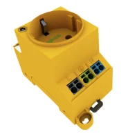 Wago 709-582 Led Durum Göstergeli Pano Prizi Schuko, Sarı 