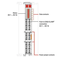 Wago 750-1504 16 Kanallı Dijital Çıkış 24 Vdc 0,5 A - 2