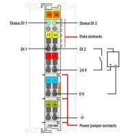 Wago 750-400 2 Kanallı Dijital Giriş 24 Vdc 3 Ms - 2