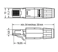 Wago 750-976 Profınet Rj-45 Konnektörü, Ip20 Ethernet 10/100 Mbit/S Yerinde Montaj İçin - 2