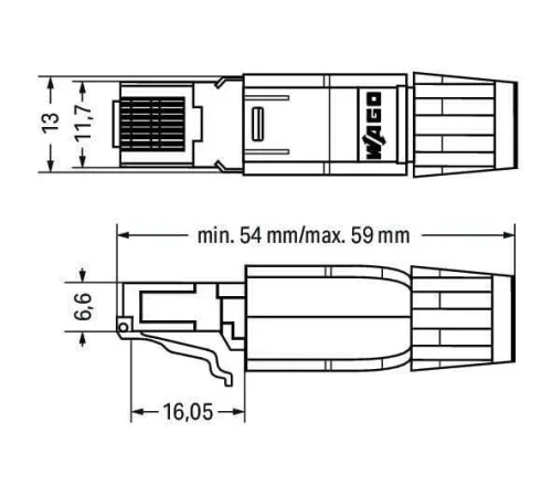 Wago 750-976 Profınet Rj-45 Konnektörü, Ip20 Ethernet 10/100 Mbit/S Yerinde Montaj İçin - 2