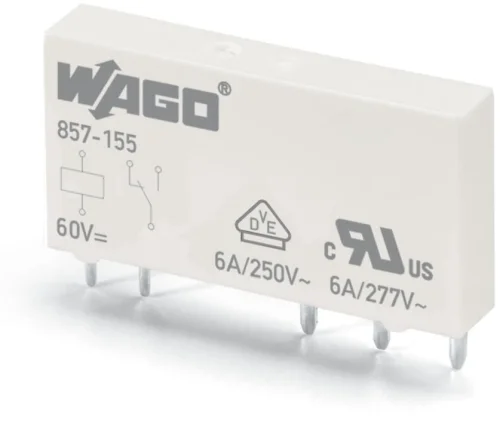 Wago 857-155 60 Vdc 1 Kontak 6A Röle - 1