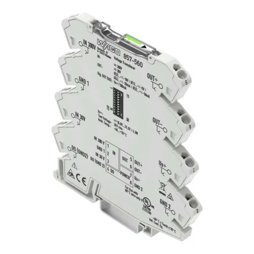 Wago 857-560 Gerilim Çevirici Giriş: 300 Vac/Dc Çıkış: 0 … 5 V; 1 … 5 V; 0 … 10 V; 2 … 10 V - 1