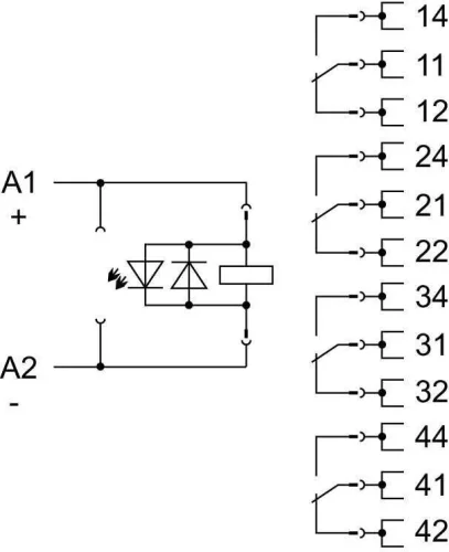 Wago 858-304 4 Kontak Manuel Çalıştırmalı 5 A 24 Vdc Röle Takımı - 3