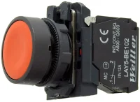 Weiller WL5-AA42 22mm Plastik Yaylı Kırmızı Stop Buton (1NC) - WEİLLER (1)
